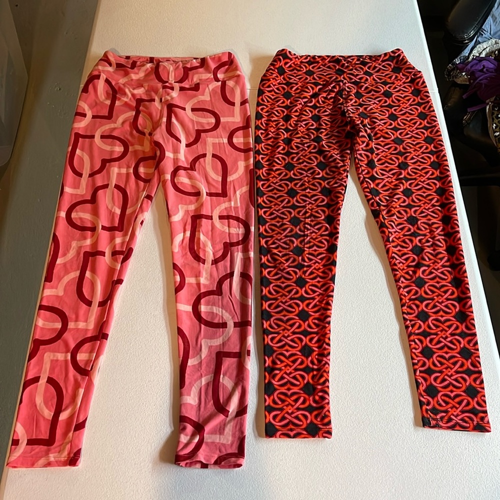 Lularoe leggings se of two - valentines theme